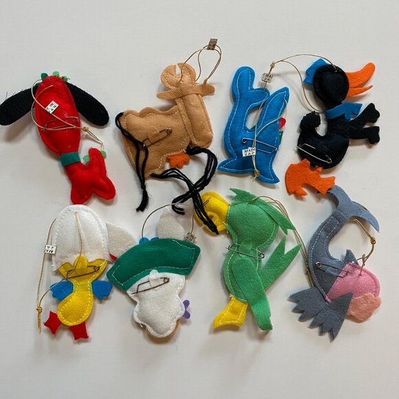Felt Brooches or Christmas Ornaments LOT Made in Japan Cute Animals - Picture 7 of 7